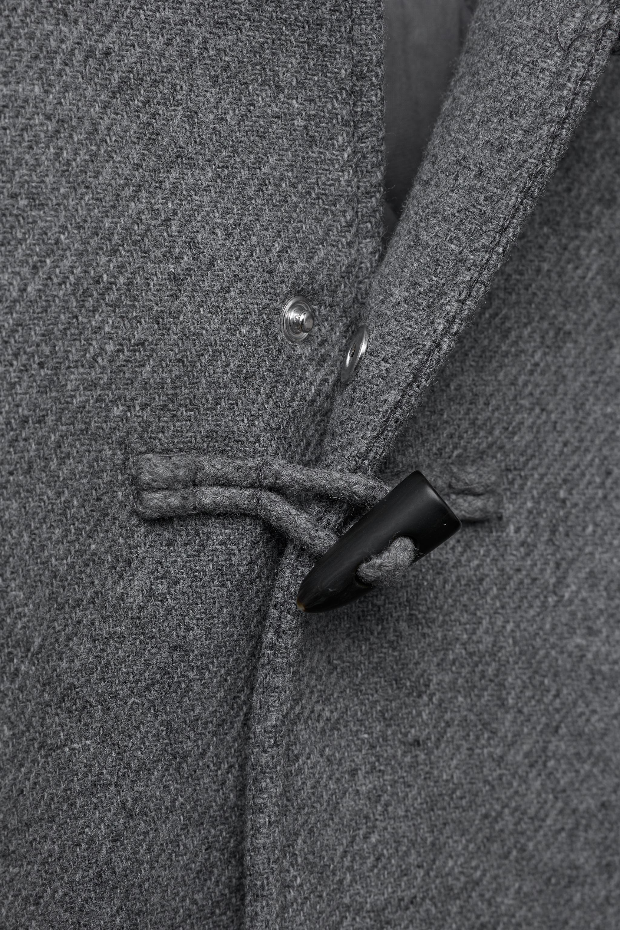 MELANGE COAT WITH WOOL FIREMAN CLASPS